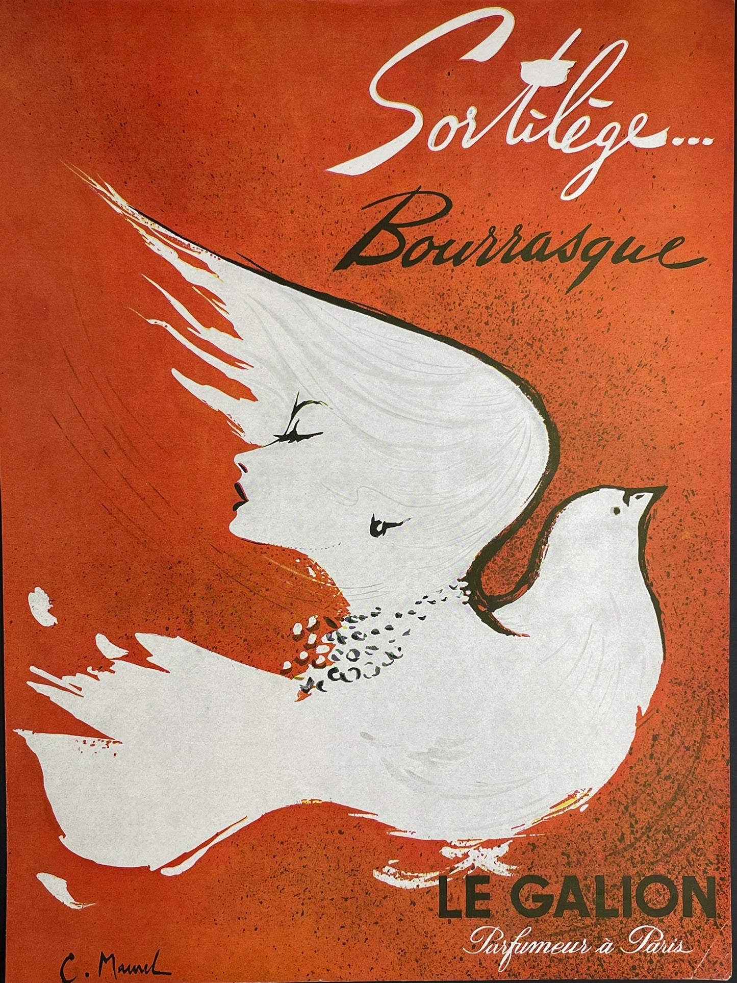 Publicité - Parfum - Le Gallion - Sortilège - 1957
