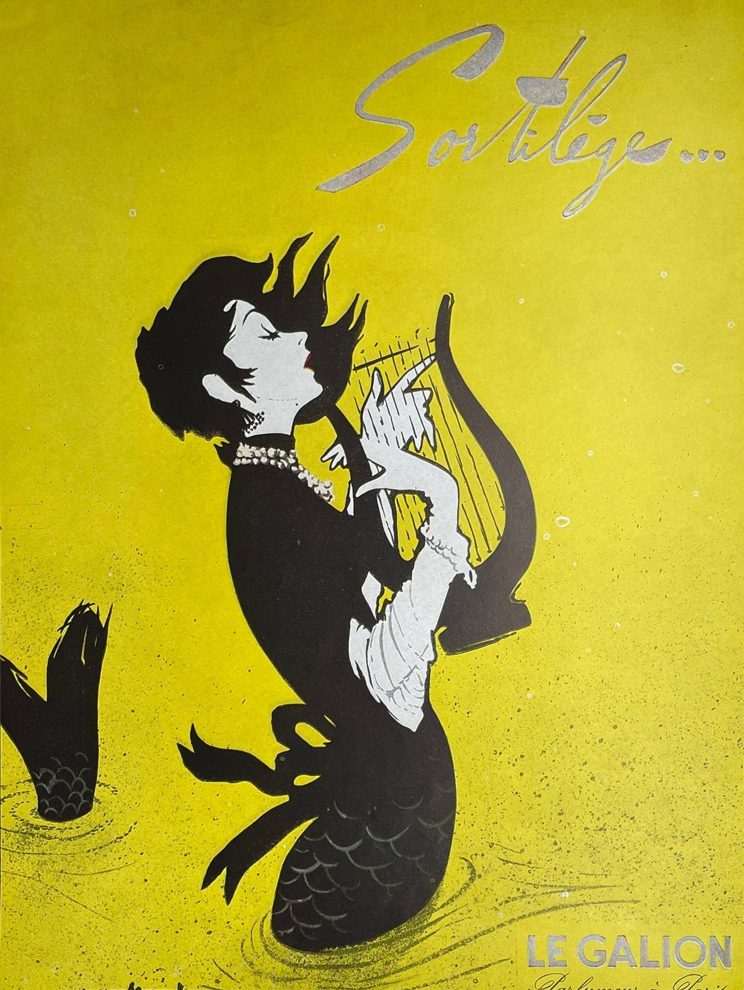 Publicité - Parfum - Le Gallion - Sortilège  1956