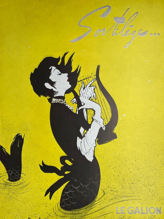 Publicité - Parfum - Le Gallion - Sortilège  1956