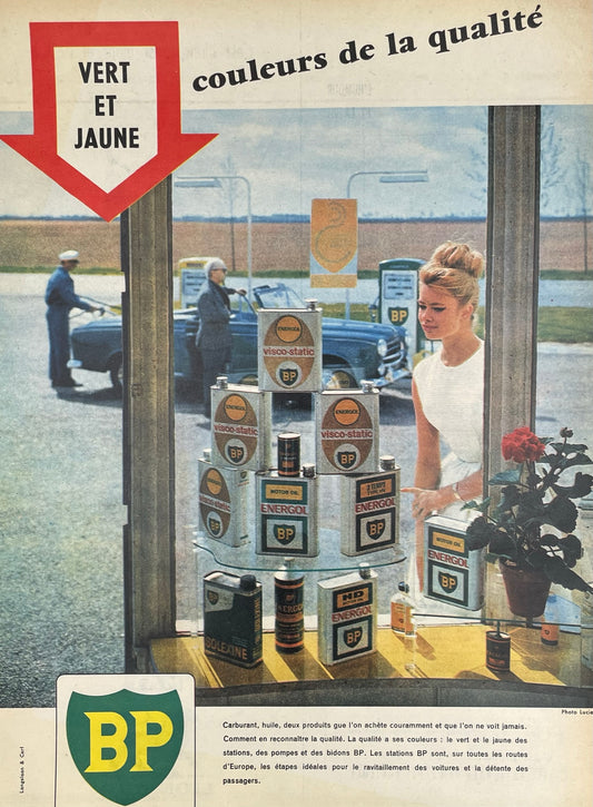Publicité - Station Service - BP - 1960