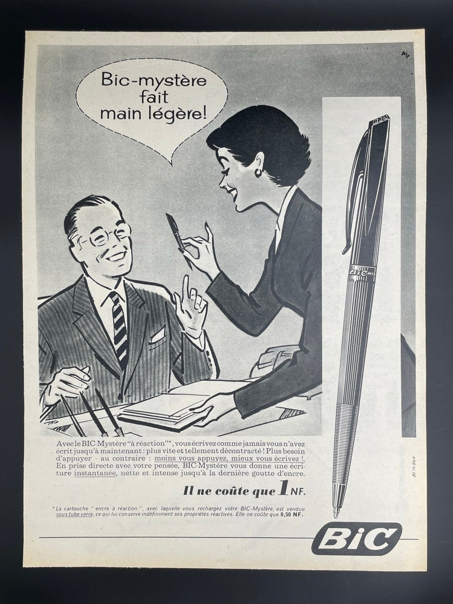 Publicité - Ecriture - Bic - 1959