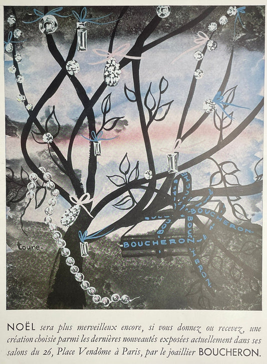 Publicité - Bijoux - Boucheron - Toune -1954
