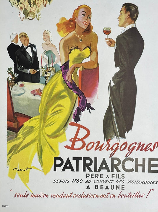 Publicité - Alcool - Bourgogne - Patriarche - 1947