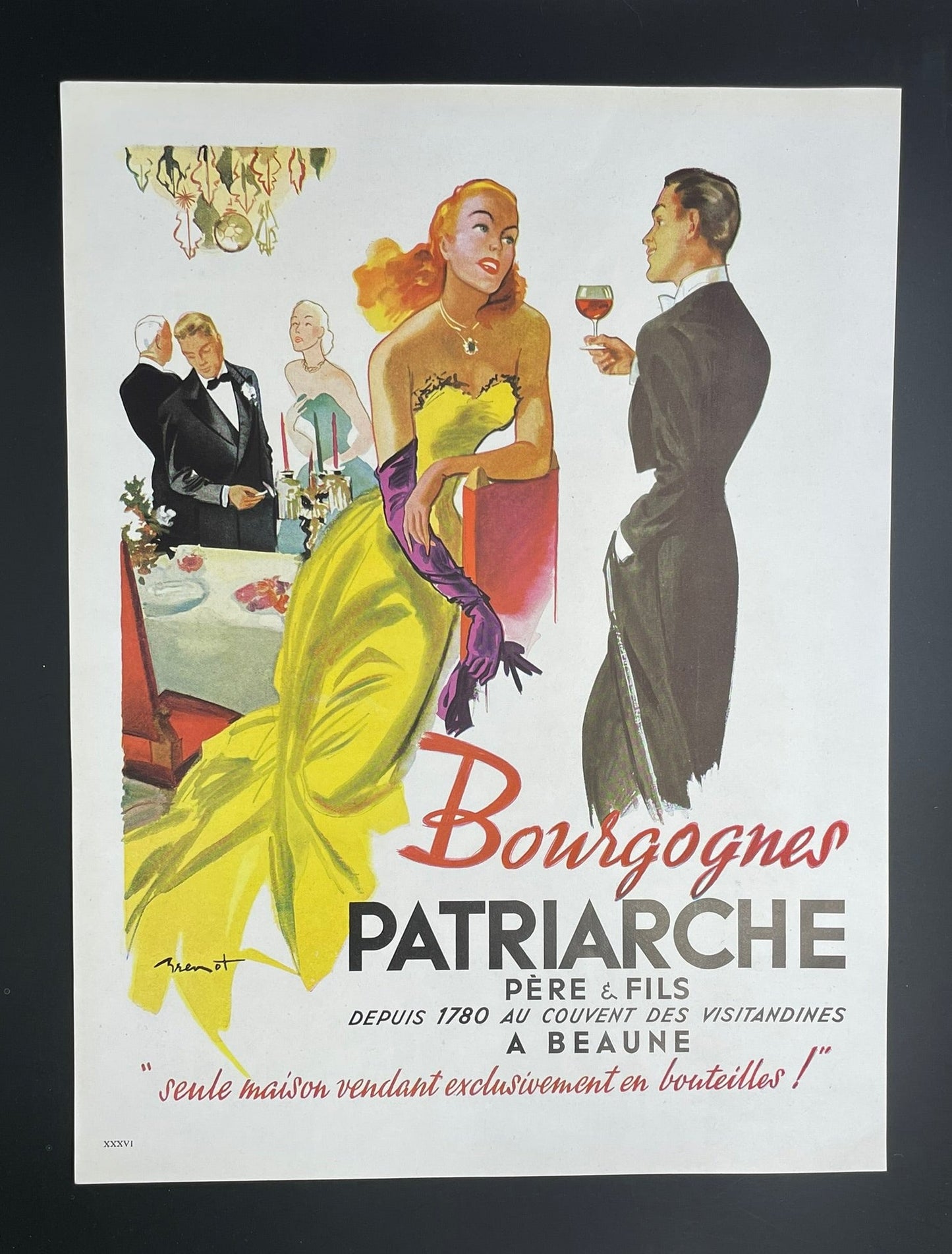 Publicité - Alcool - Bourgogne - Patriarche - 1947