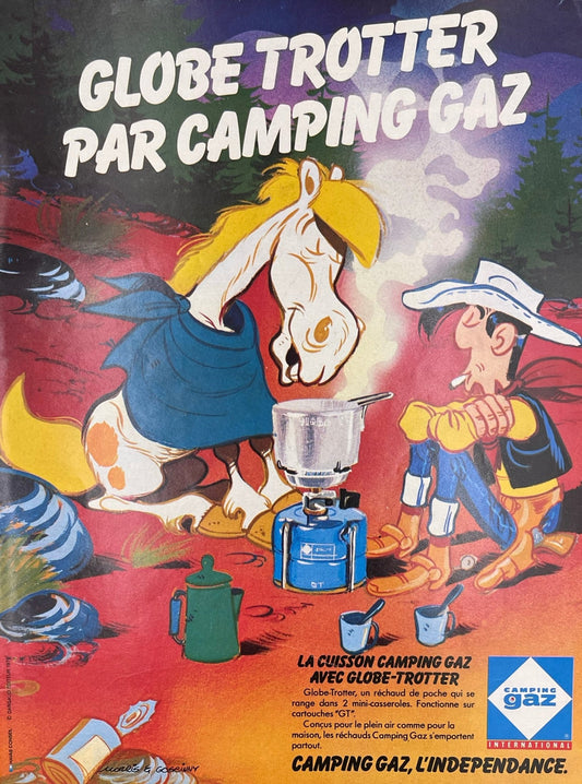 Publicité - Camping - BD - Camping Gaz - Lucky Luke - 1979