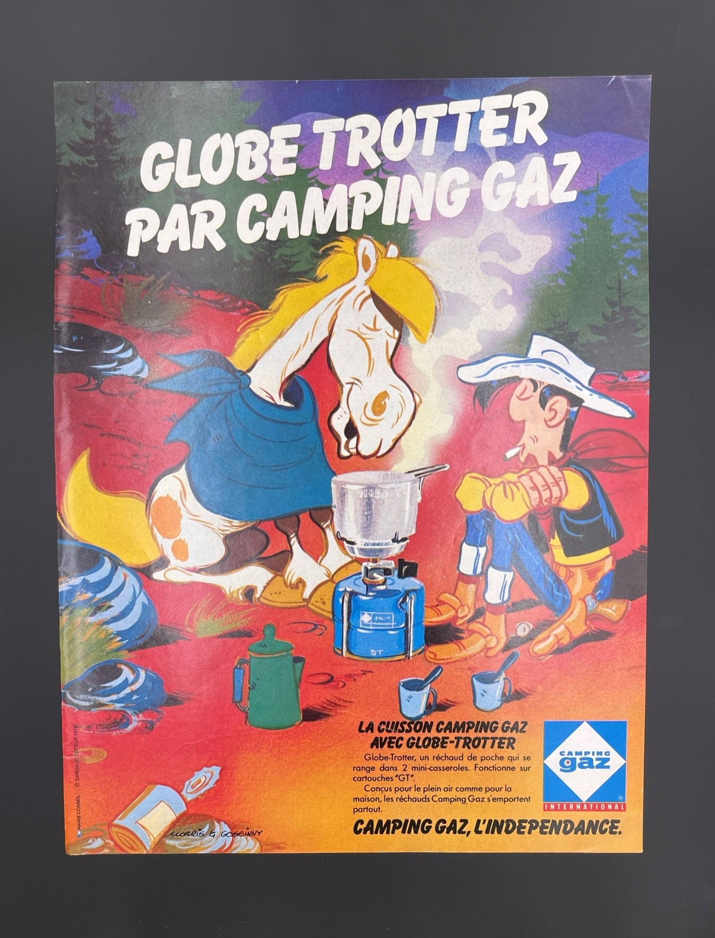 Publicité - Camping - BD - Camping Gaz - Lucky Luke - 1979