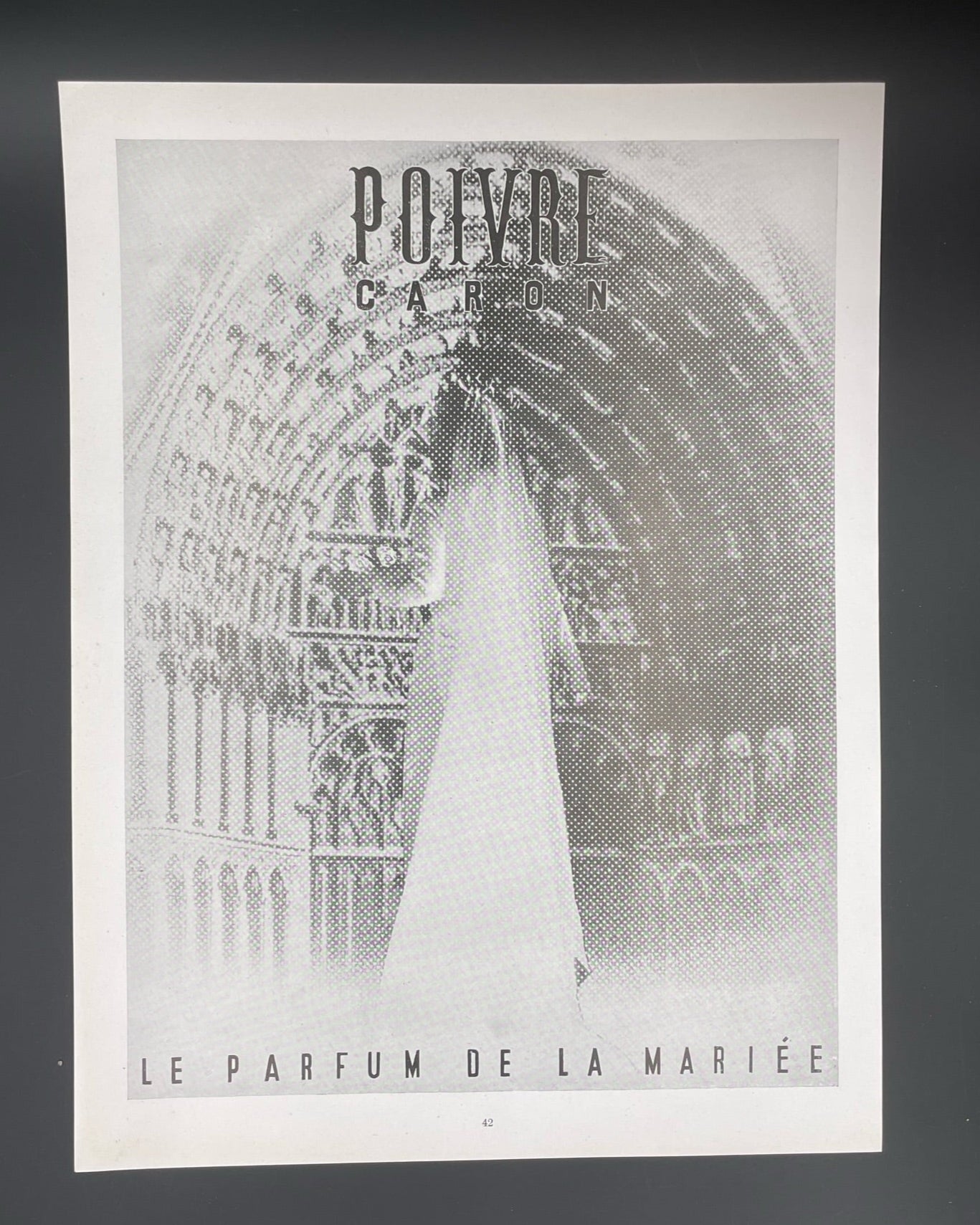 Publicité - Parfum - Caron -Parfum de la mariée - 1955