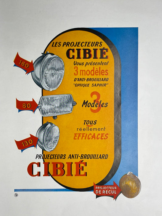 Publicité - Accessoires Auto - Cibié - 1953