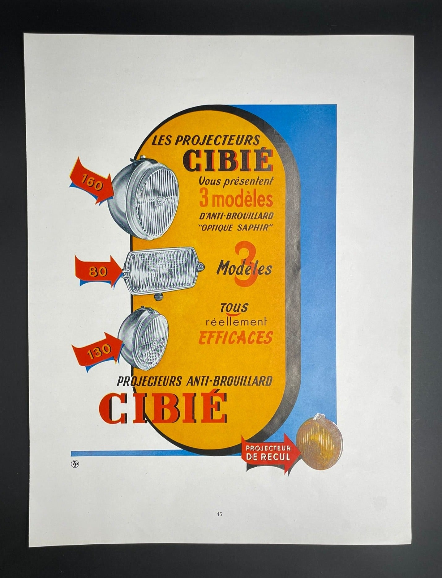 Publicité - Accessoires Auto - Cibié - 1953