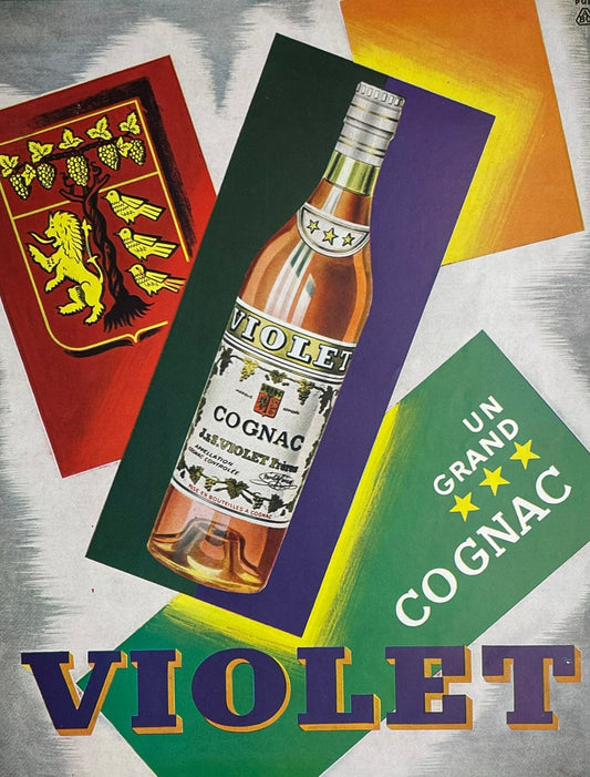 Publicité - Alcool - Cognac Violet - 1956