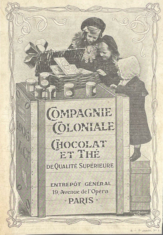 Publicité - Epicerie - Compagnie Coloniale - A.Herbinier - 1906