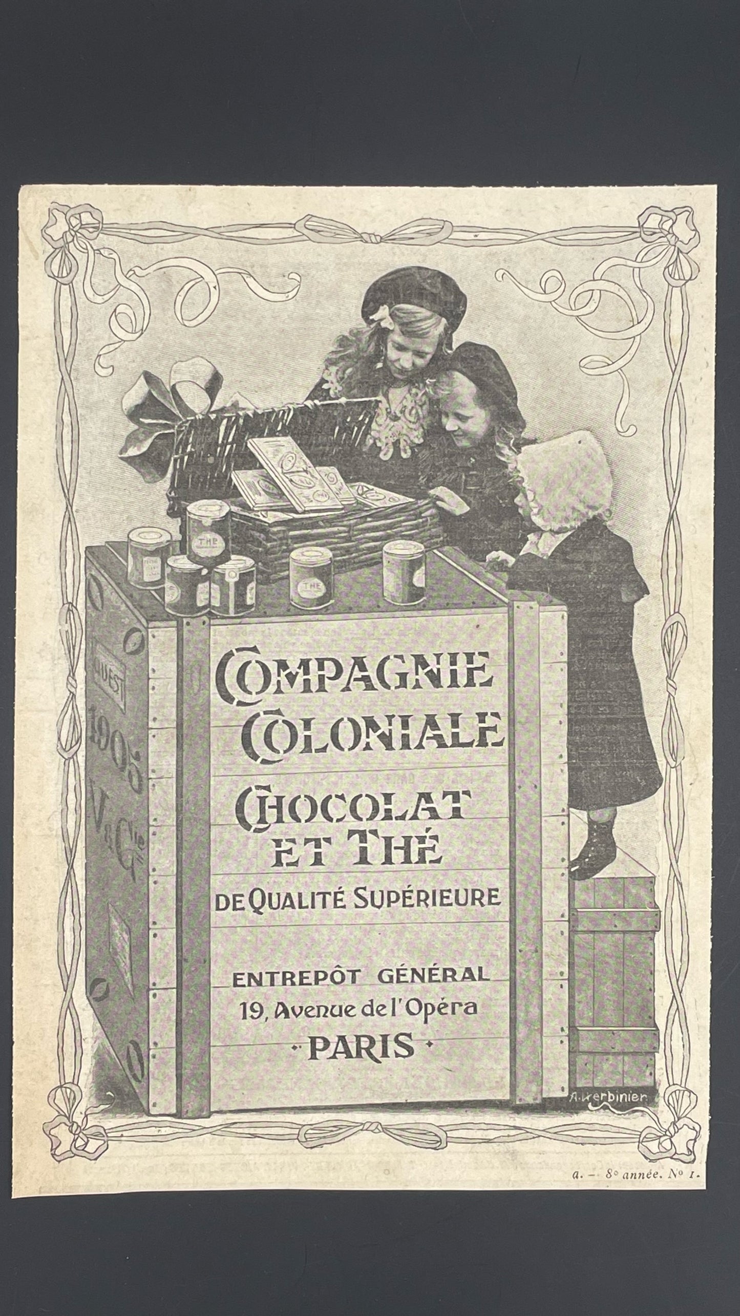 Publicité - Epicerie - Compagnie Coloniale - A.Herbinier - 1906