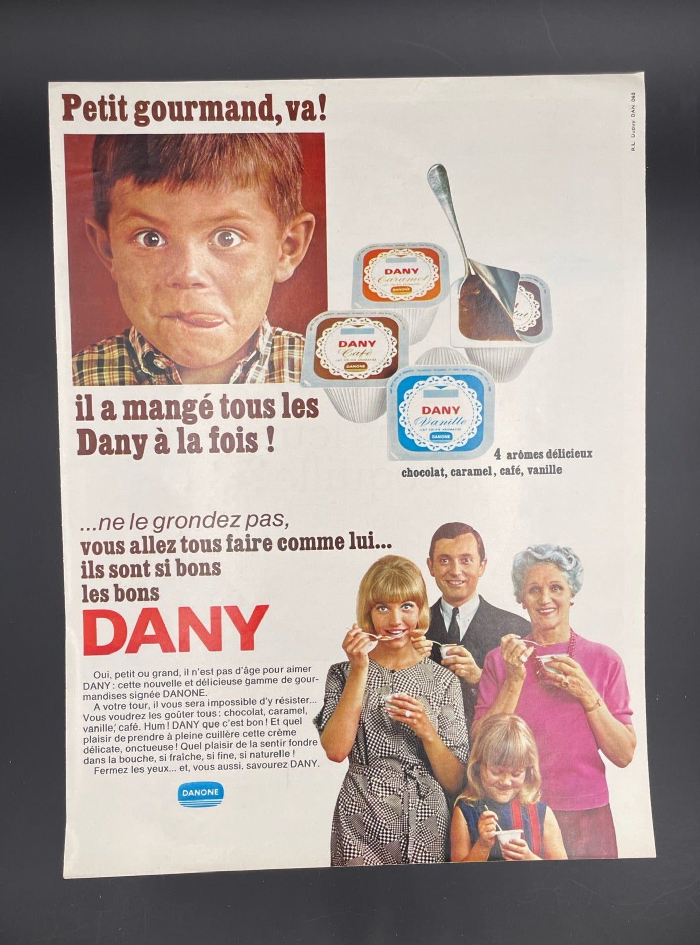 Publicité - Epicerie - Danone - Dany - 1966