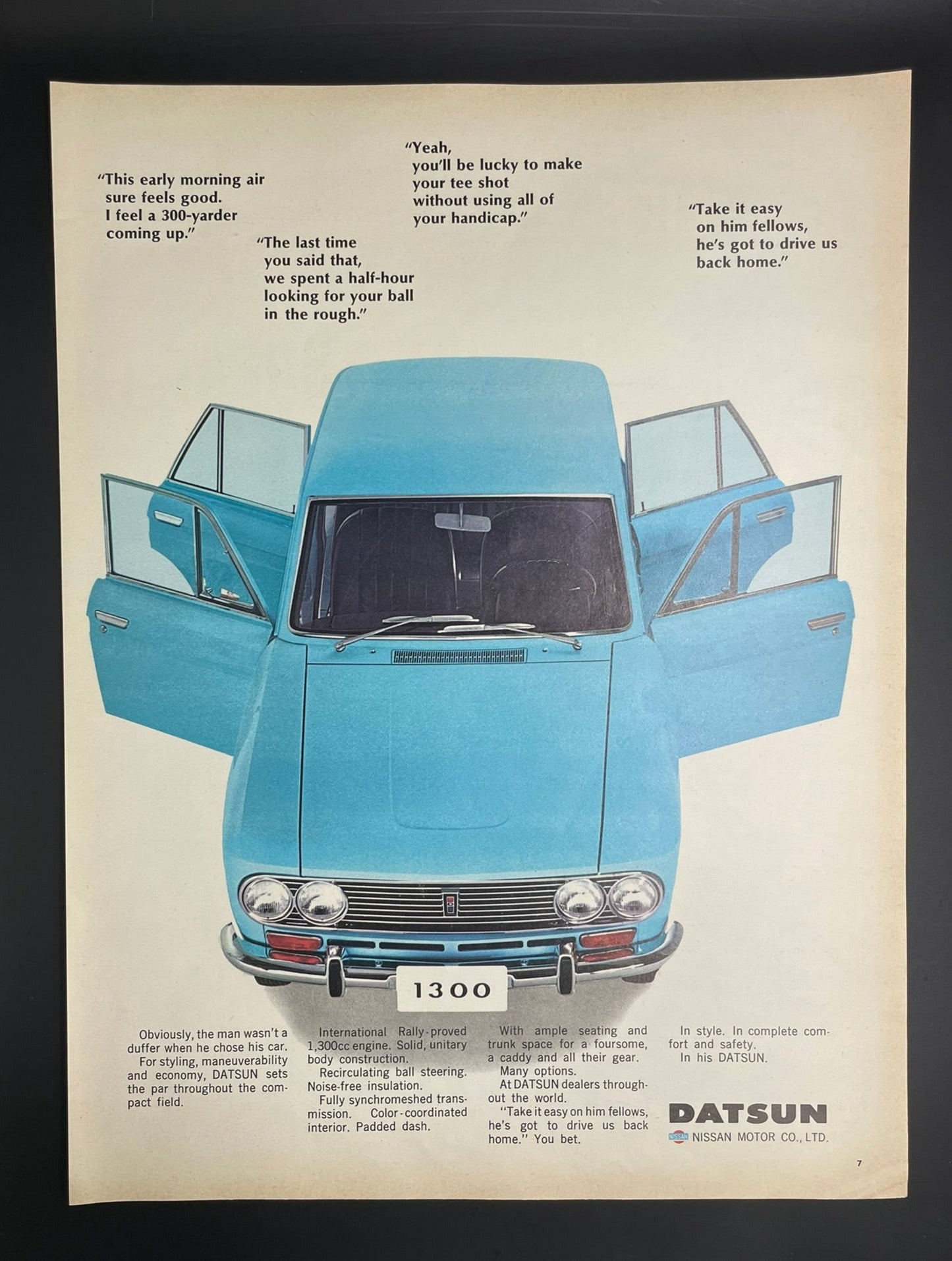 Publicité - Automobile - Datsun - USA - 1967