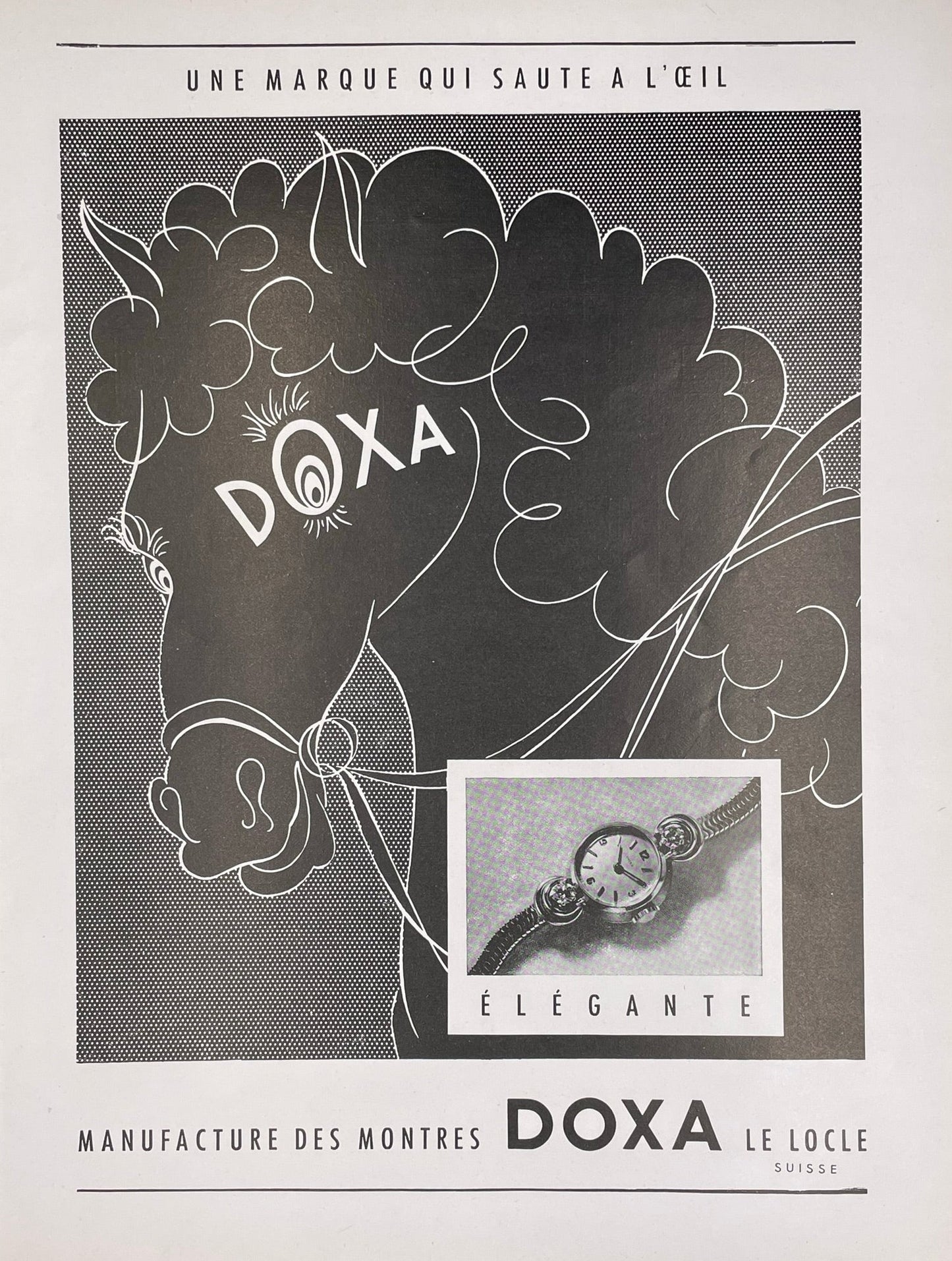 Publicité - Montre - Doxa - 1951