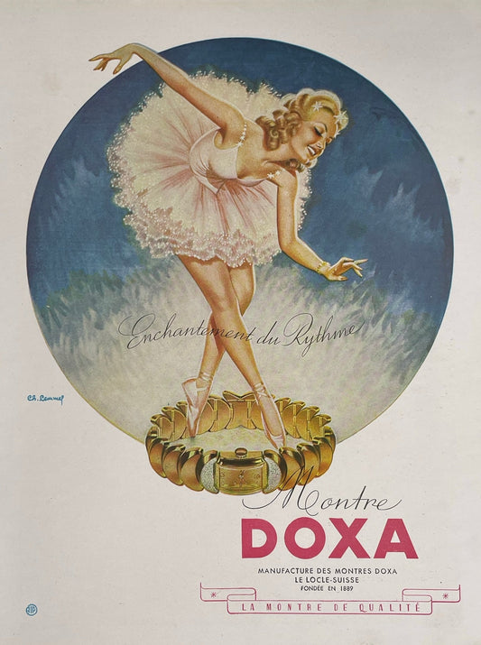 Publicité - Montre - Doxa - Lemmel - 1946