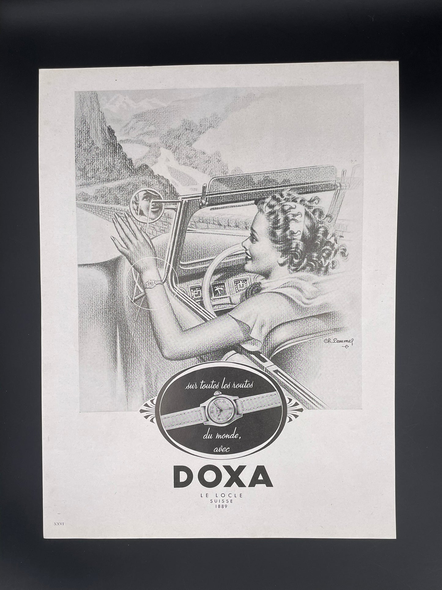 Publicité - Montre - Doxa - 1949