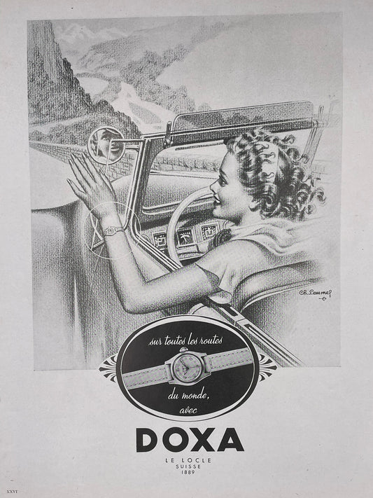 Publicité - Montre - Doxa - 1949