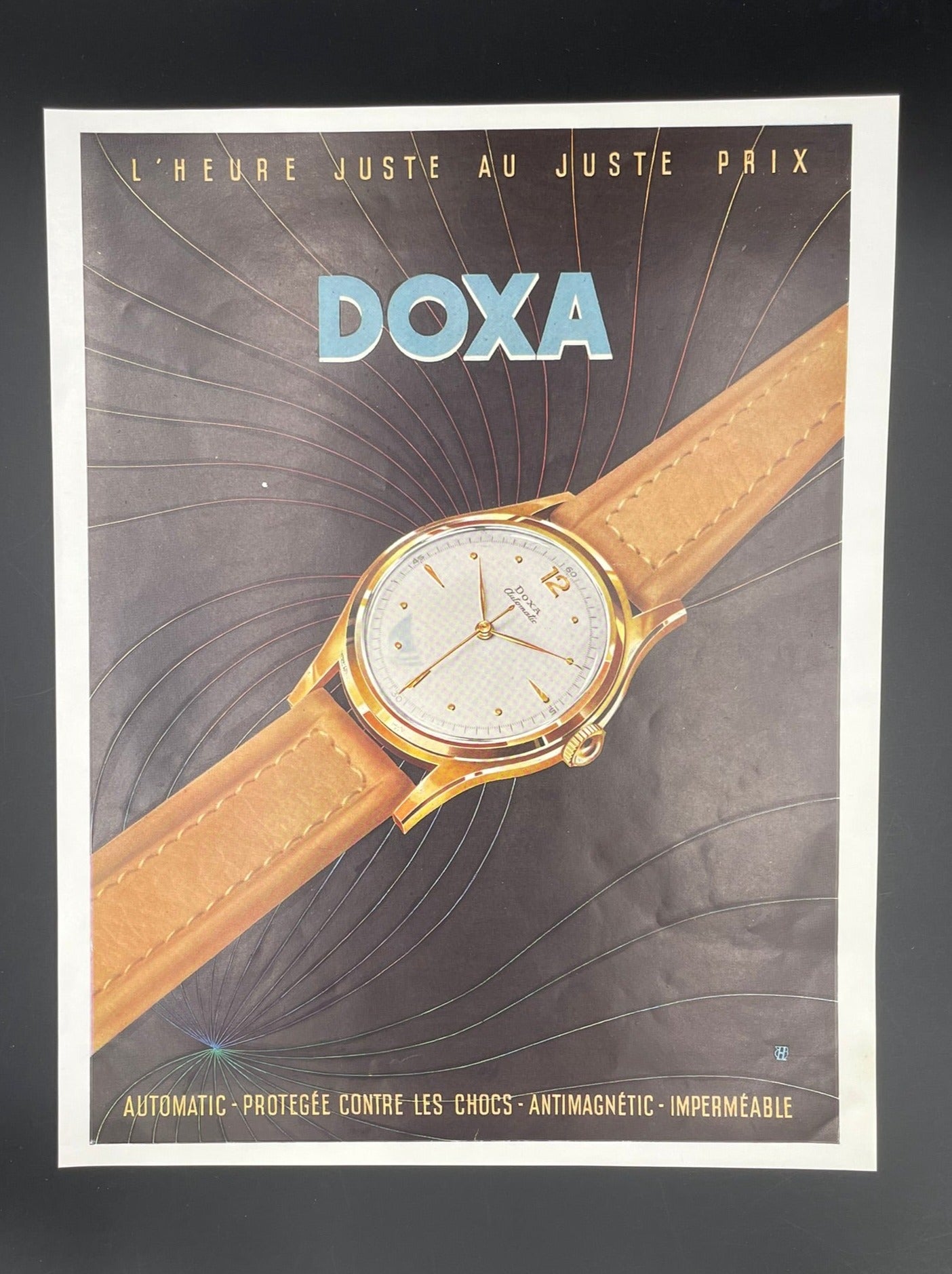 Publicité - Montre - Doxa - 1950