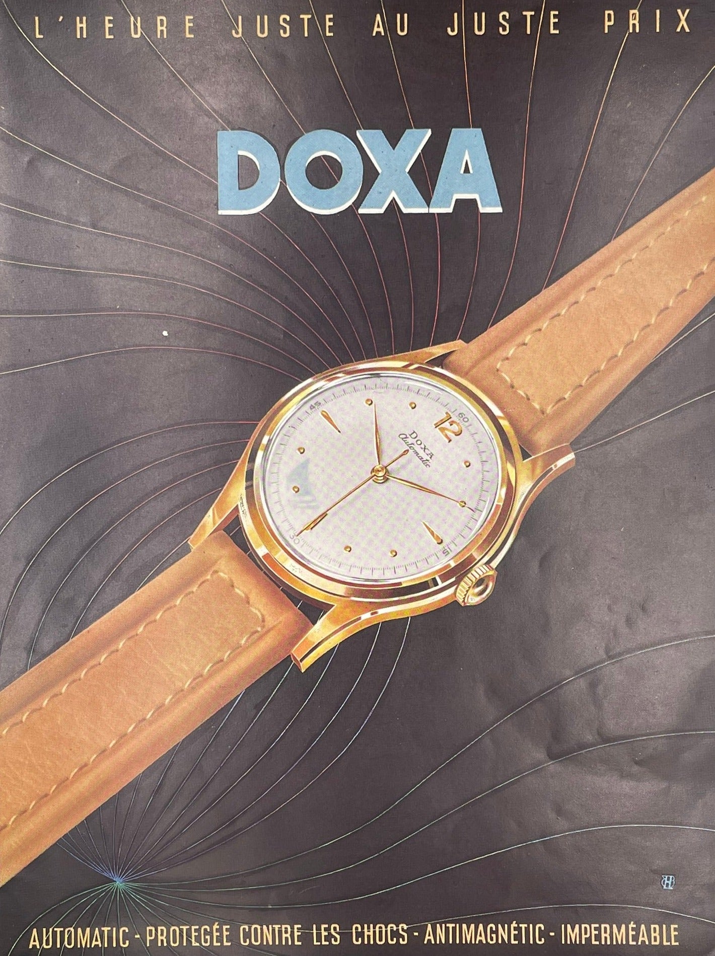 Publicité - Montre - Doxa - 1950