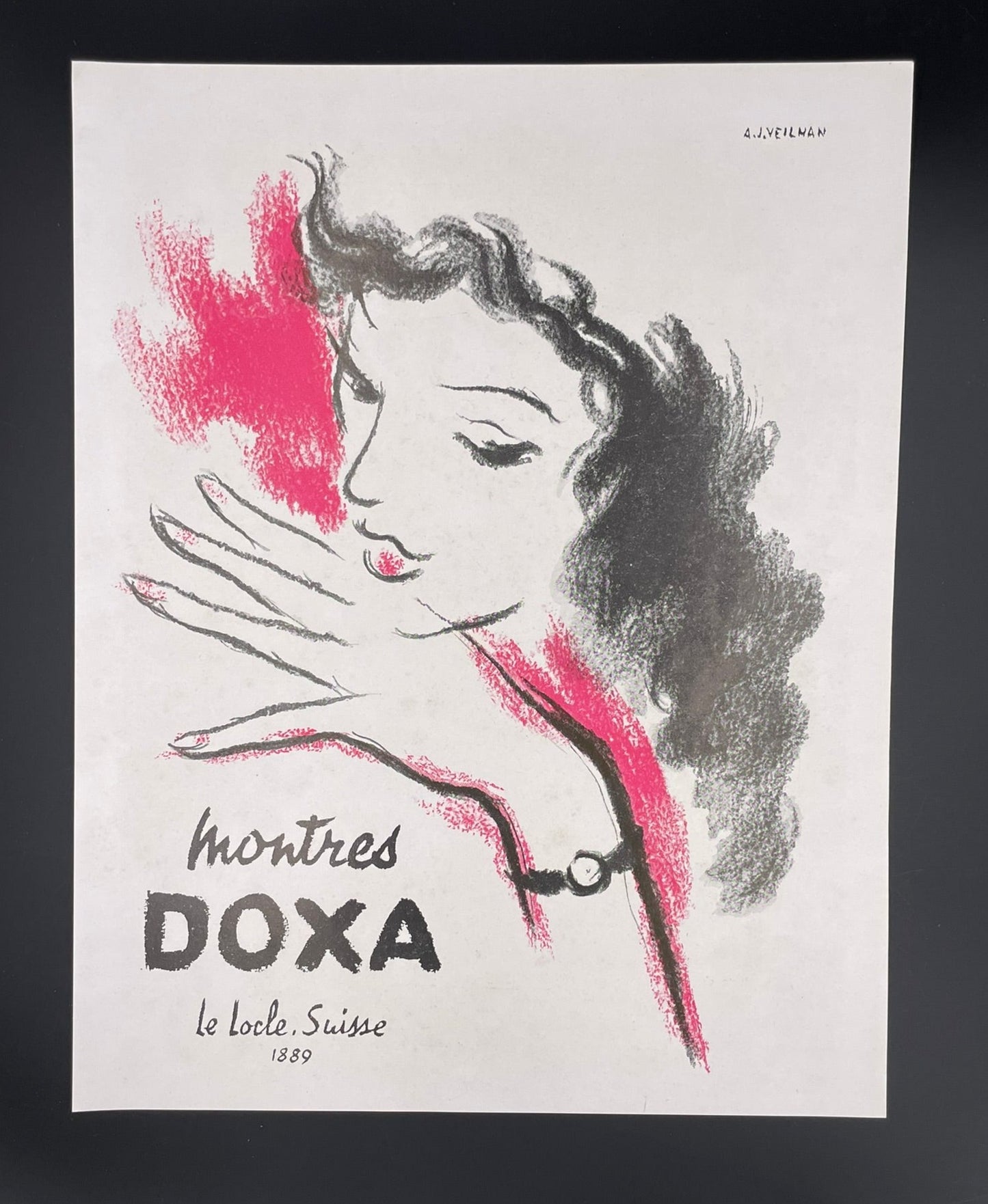 Publicité - Montre - Doxa - Veilhan - 1951