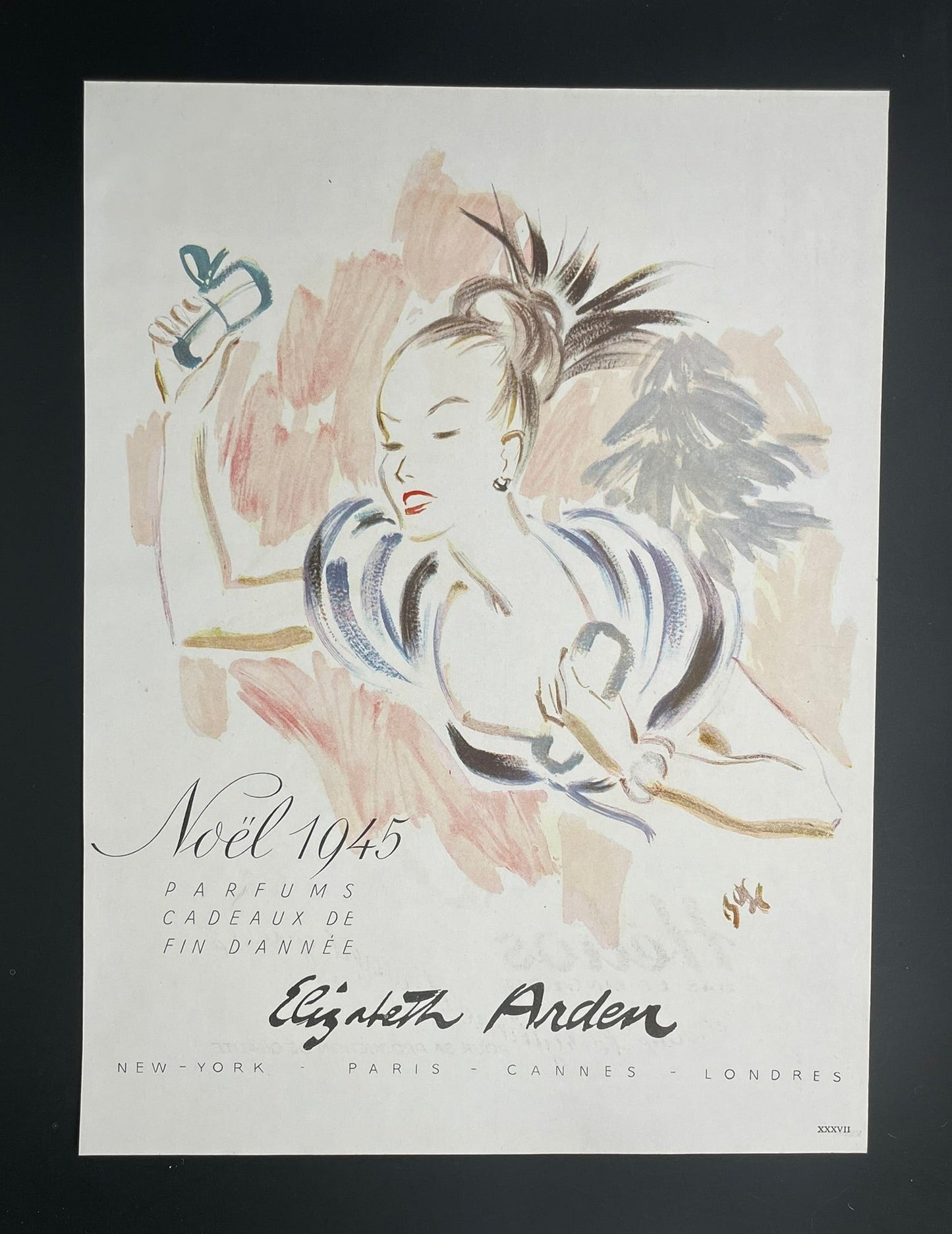 Publicité - Beauté - Elizabeth Arden - Noël - 1945