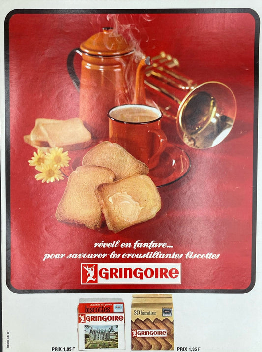 Publicité - Epicerie - Gringoire biscottes - 1966