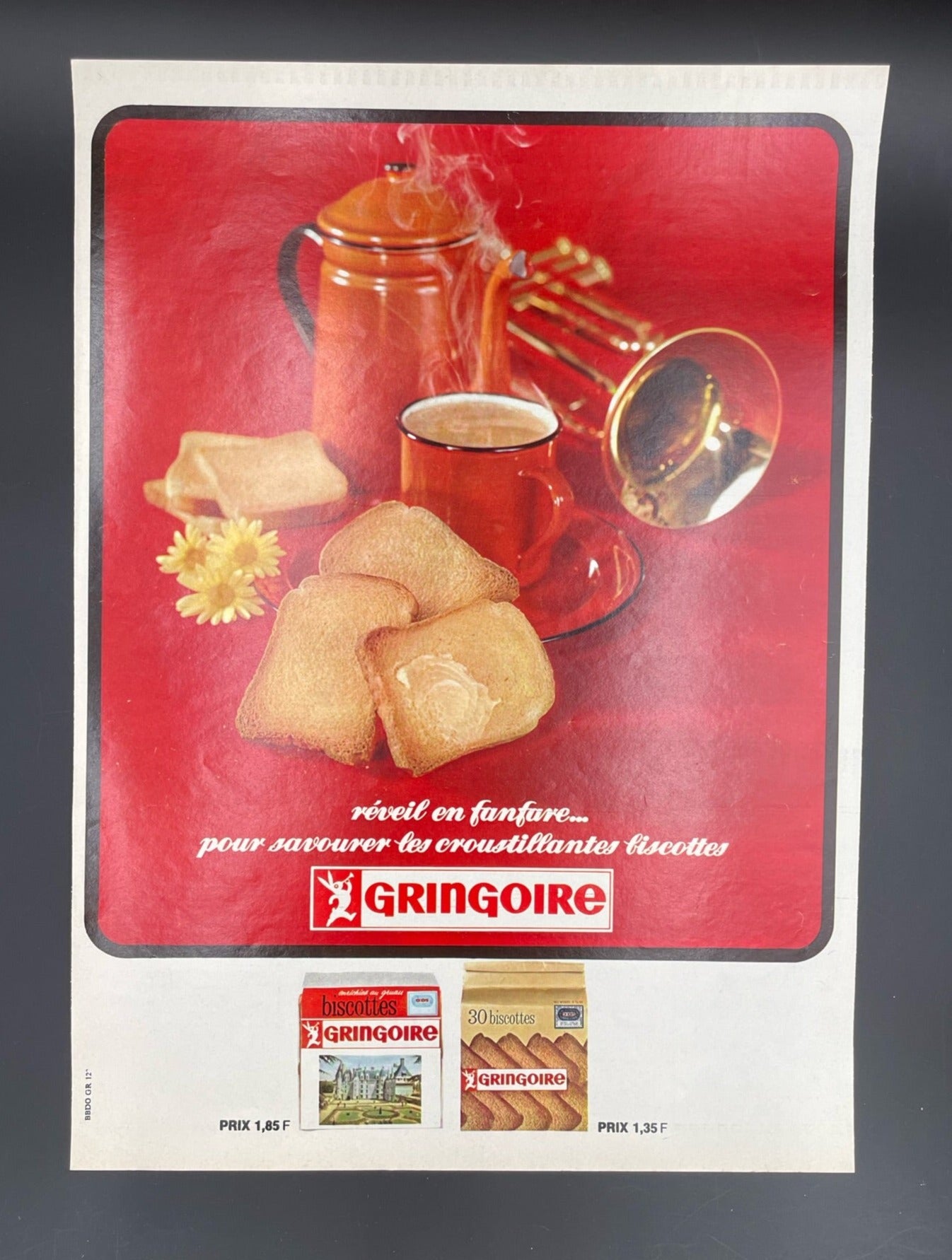 Publicité - Epicerie - Gringoire biscottes - 1966