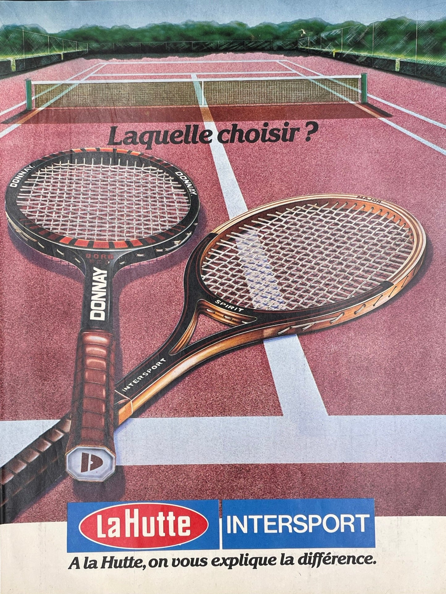 Publicité -Loisirs - Intersport La Hutte - 1980