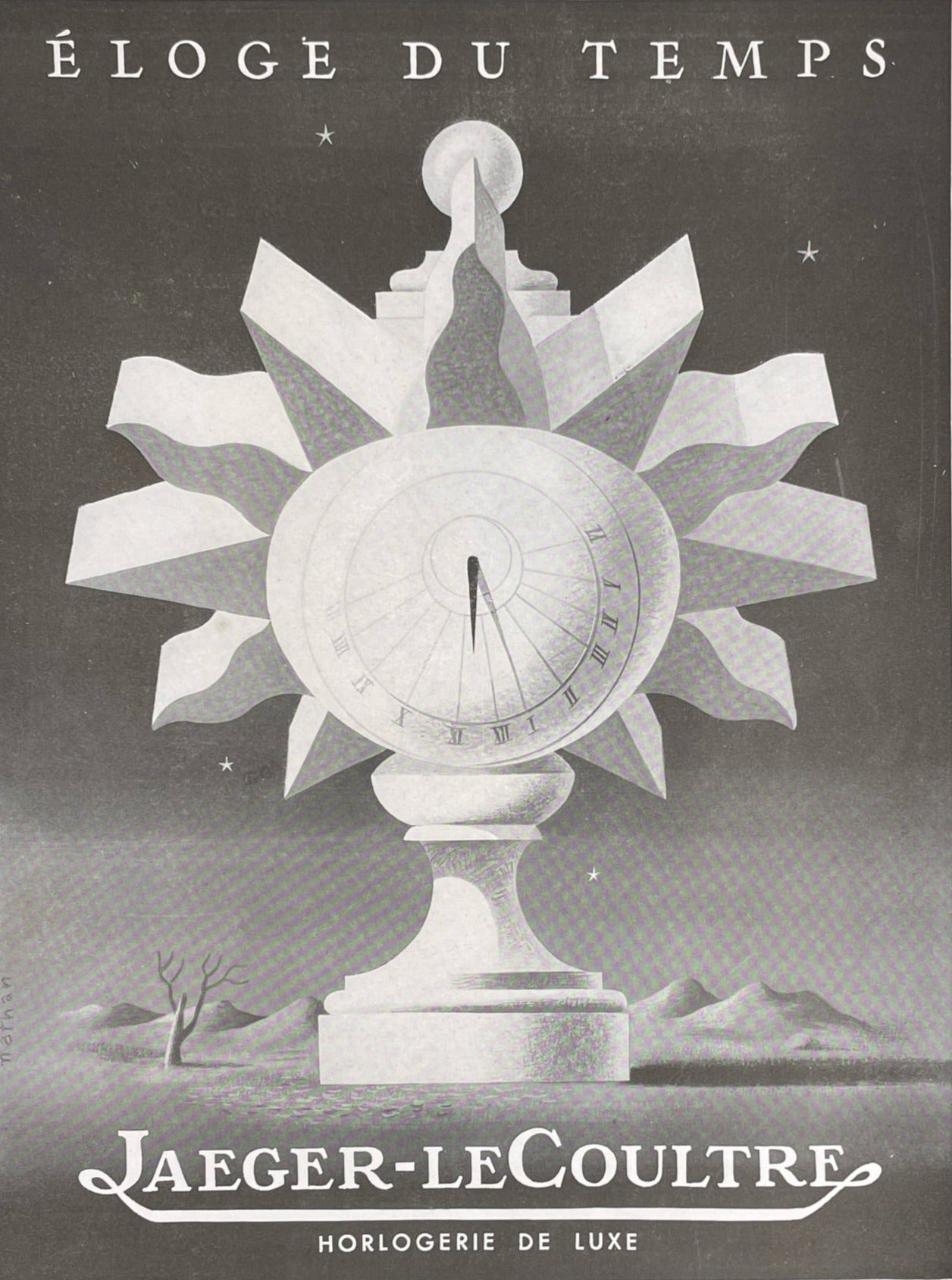 Publicité - Horlogerie - Jaeger Lecoultre - 1946