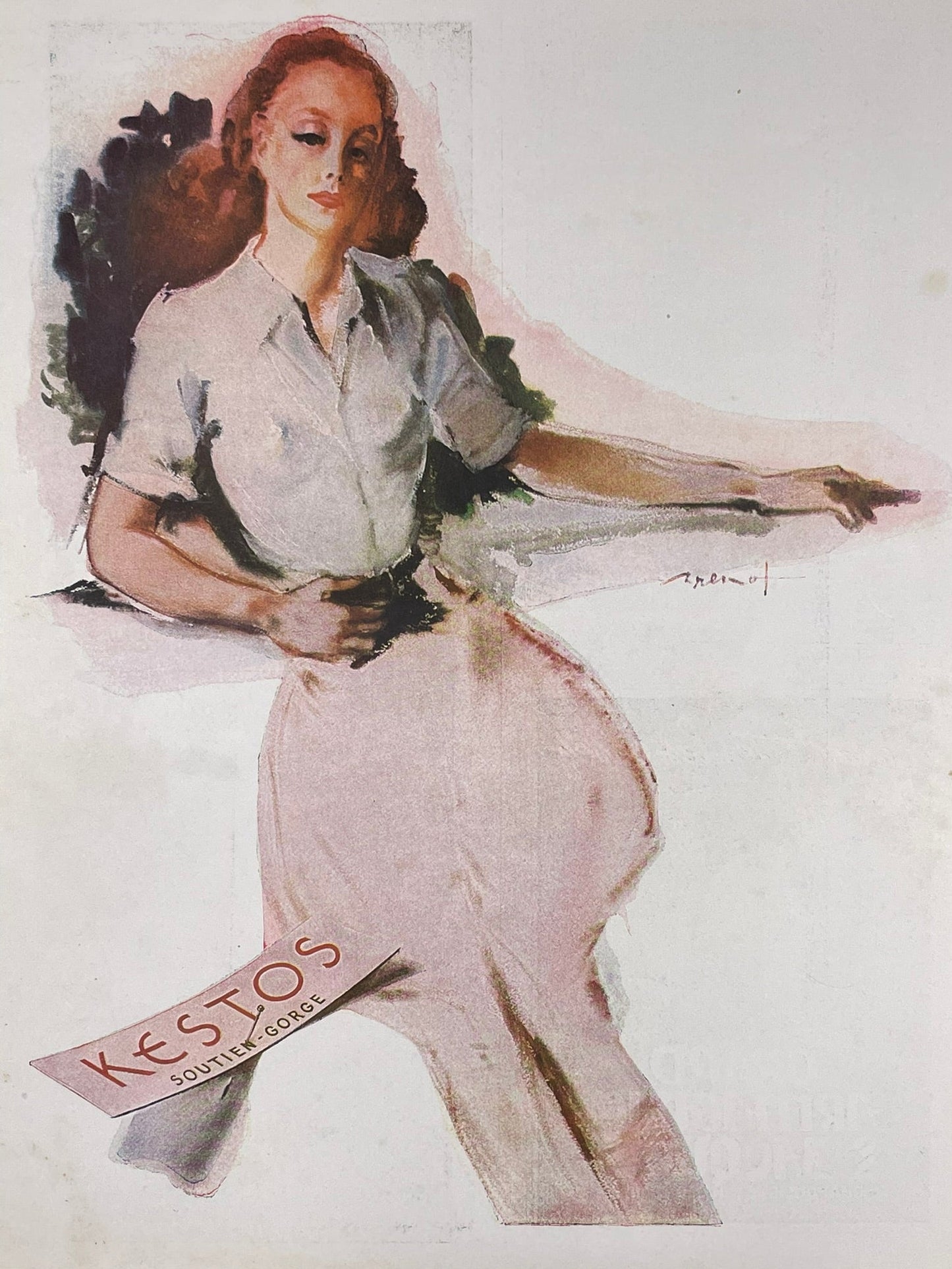 Publicité - Mode - Lingerie - Kestos - Brénot - 1946