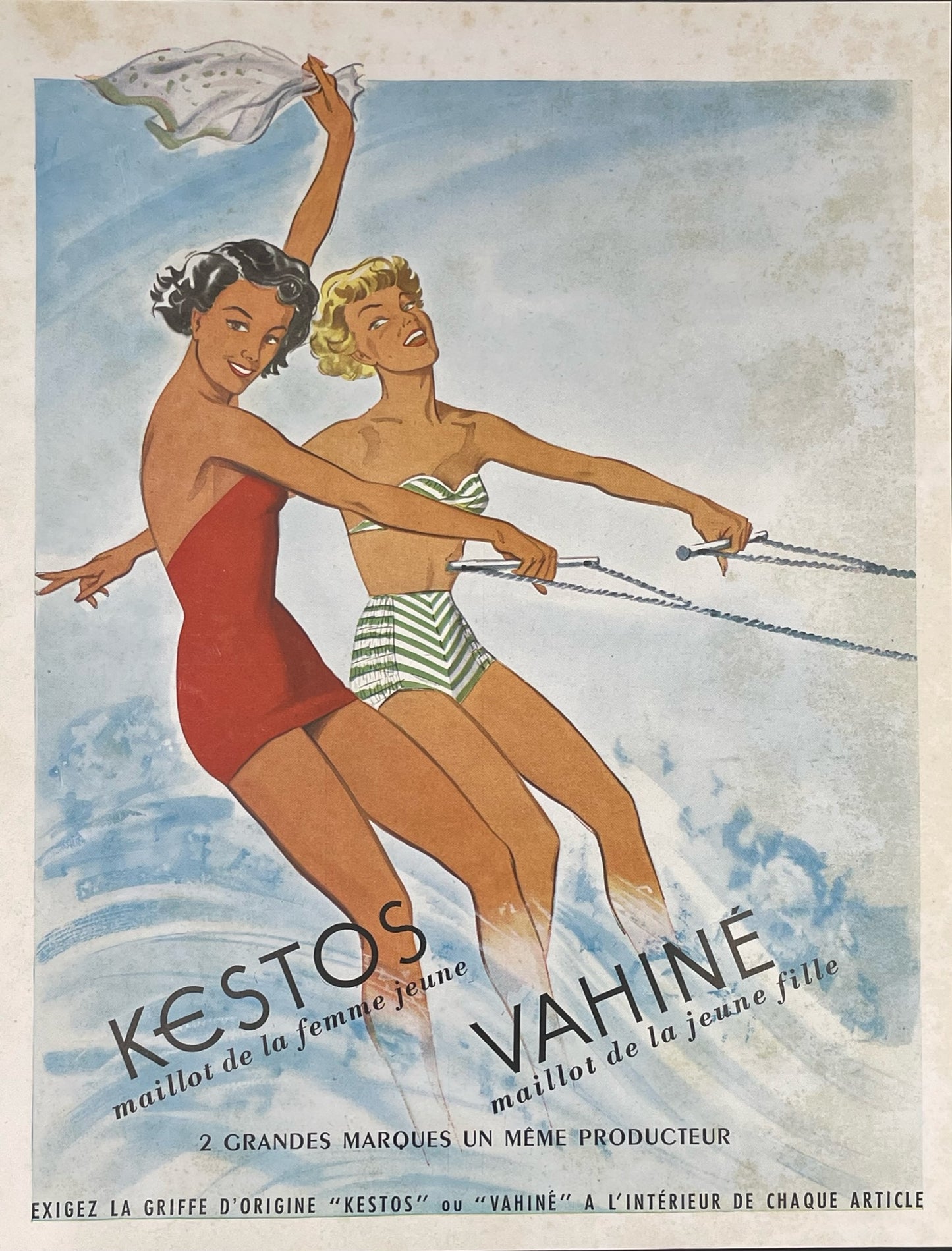 Publicité - Mode - Lingerie - Kestos Vahine - 1950