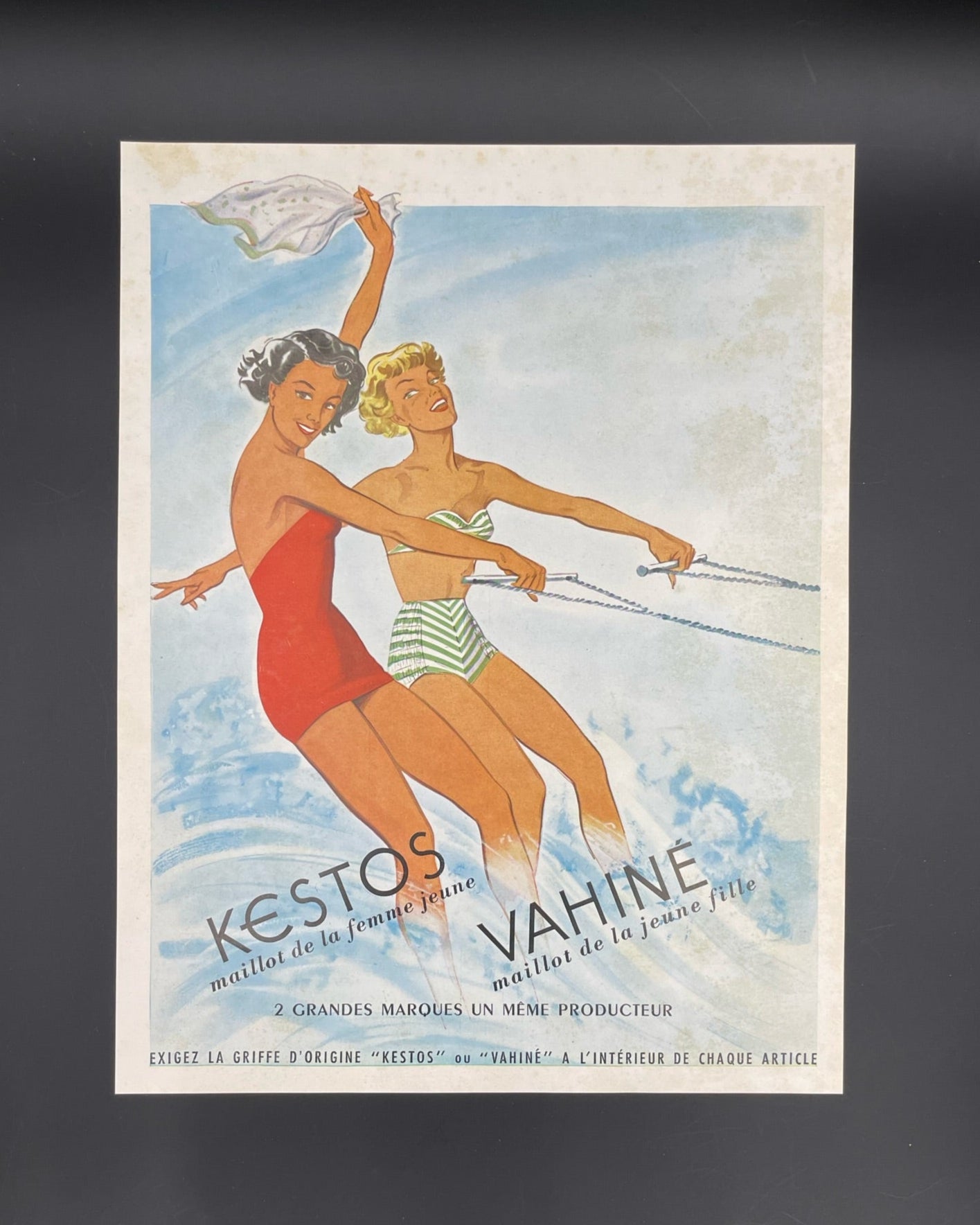 Publicité - Mode - Lingerie - Kestos Vahine - 1950