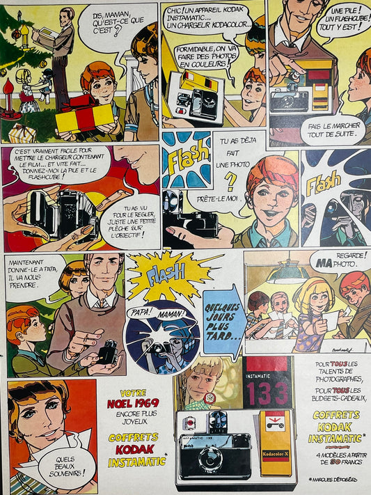 Publicité -Loisirs - Photo - Kodak Instamatic - 1969