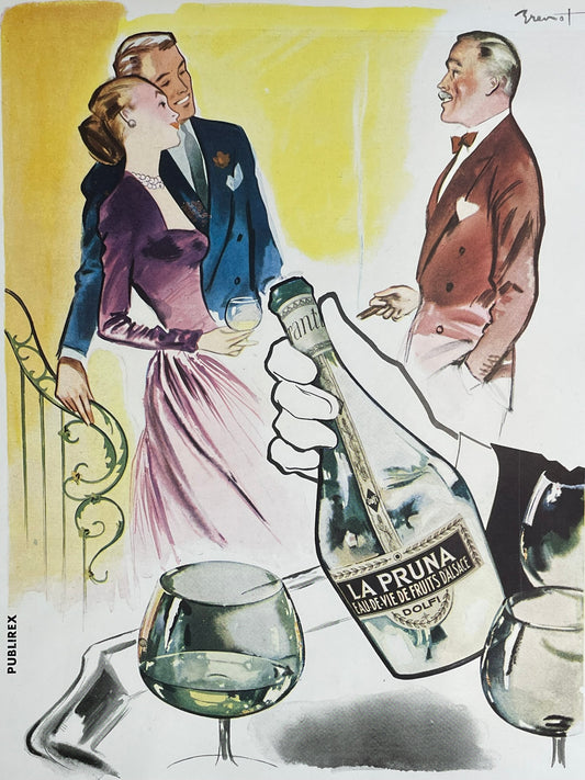 Publicité - Alcool - La Pruna - Brémot - 1947