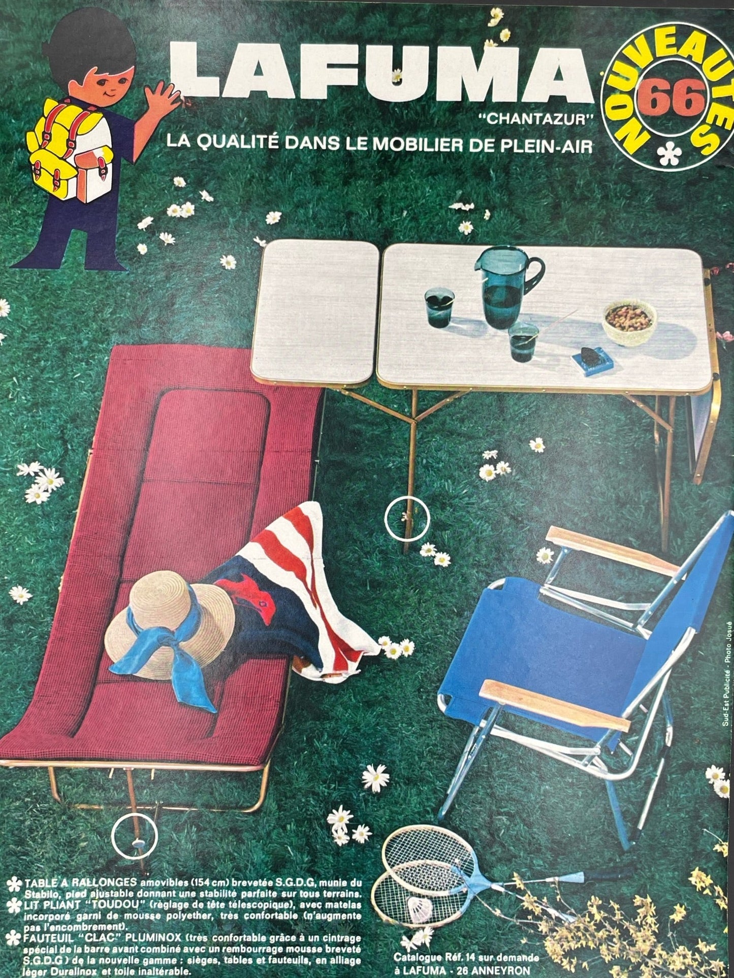 Publicité - Camping - Lafuma - 1966