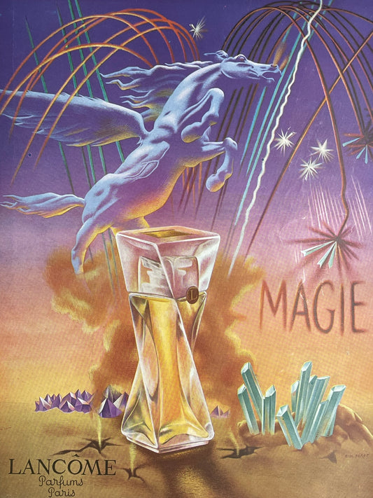Publicité - Parfum - Lancôme - Magie couleurs - 1950