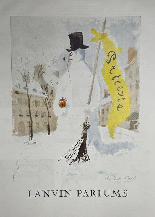 Publicité - Parfum - Lanvin - Prétexte - 1955