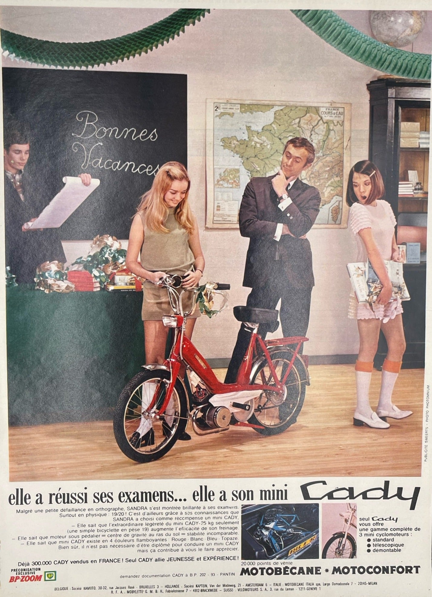 Publicité - Cyclo - Motobécane - Cady - 1969