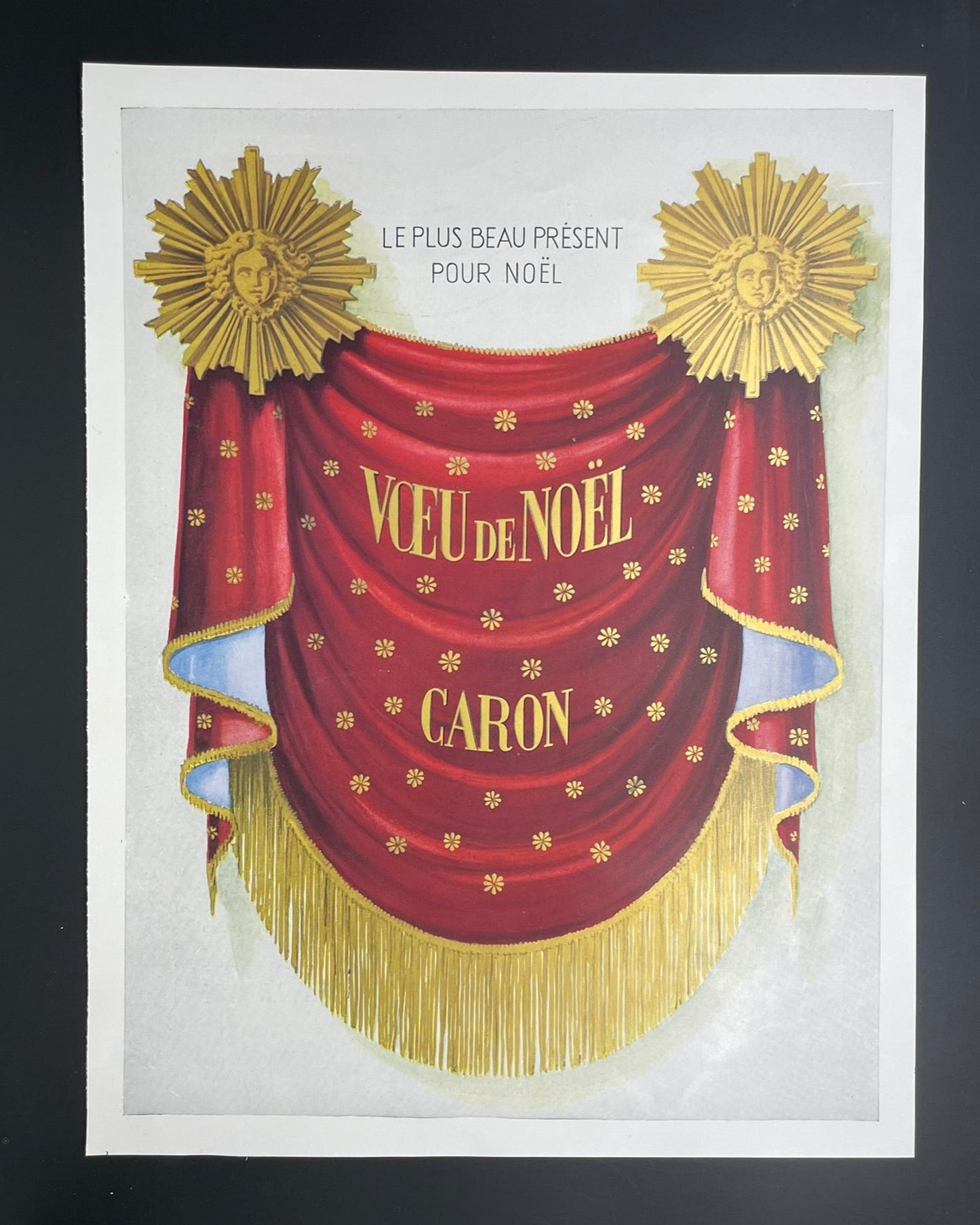 Publicité - Parfum - Caron - Voeu de Noël -1950