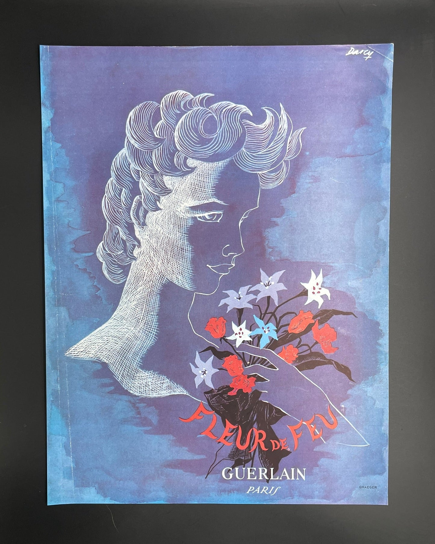 Publicité - Parfum - Guerlain - Fleur de Feu - 1949