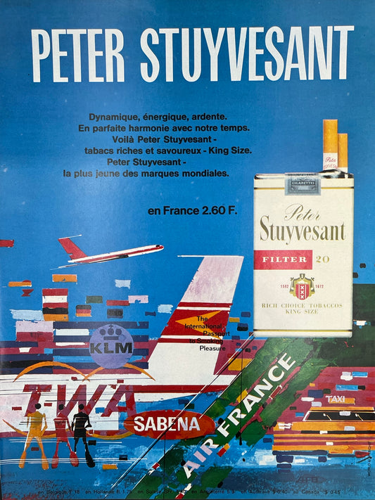 Publicité - Tabac - Peter Stuyvesant - 1969