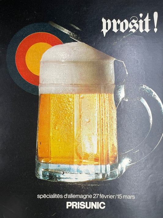 Publicité - Alcool - Prisunic - Bières - 1969