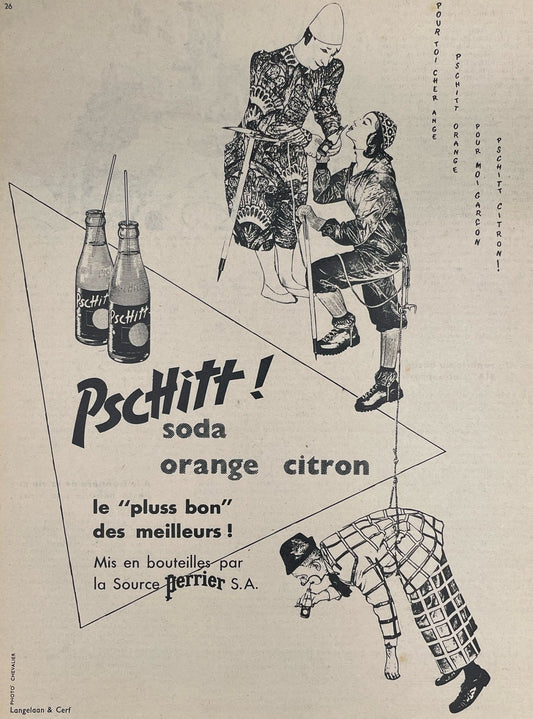 Publicité - Boisson - Pschitt - 1956