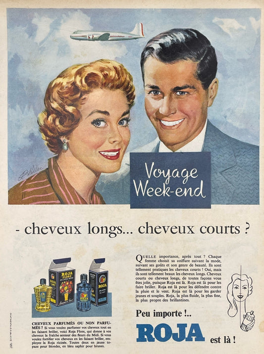 Publicité - Beauté - Roja - couple - 1956