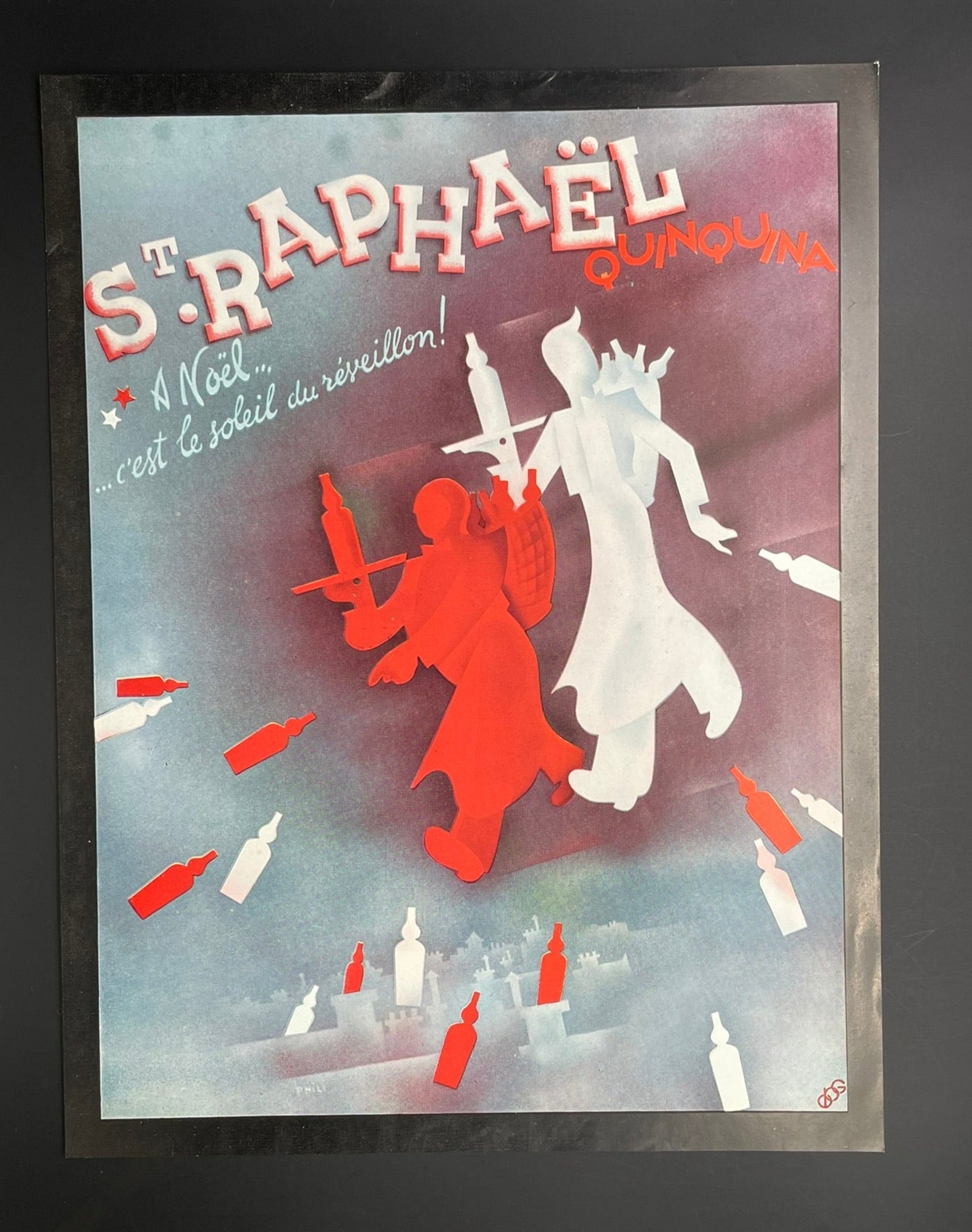 Publicité - Alcool - Saint Raphaël - Noël - 1938