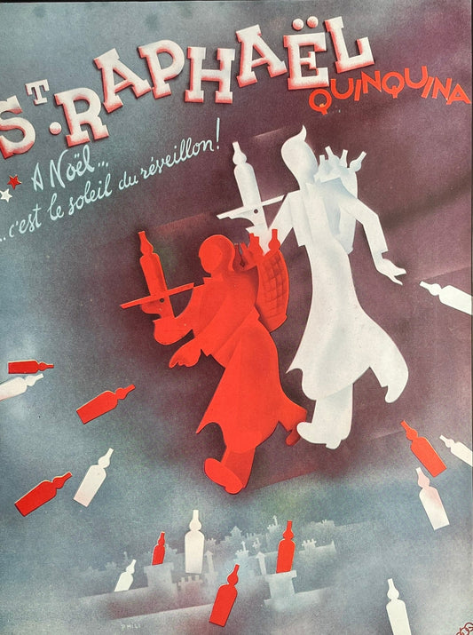 Publicité - Alcool - Saint Raphaël - Noël - 1938
