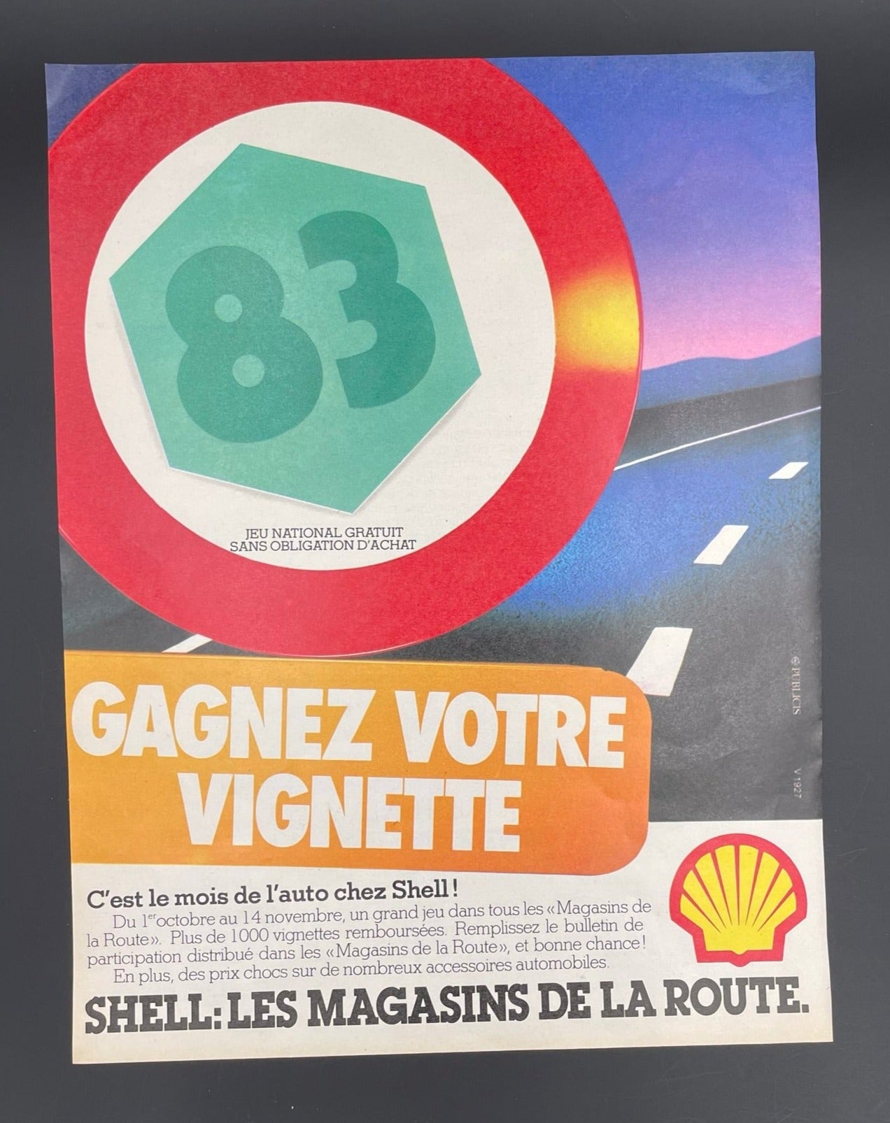 Publicité - Station Service - Shell - 1982