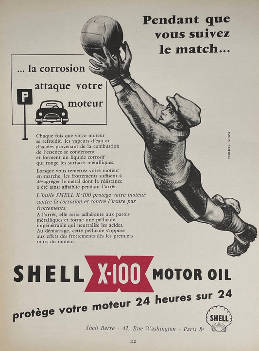 Publicité - Accessoire Auto - Huile - Shell - 1955