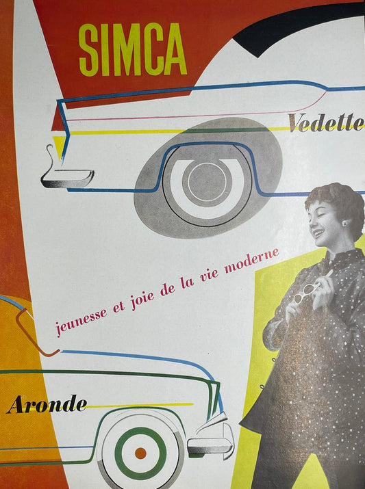 Publicité - Automobile - Simca Aronde - 1956